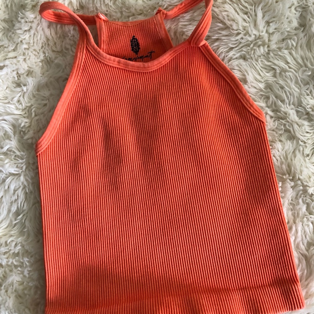 Free People Happiness Runs Crop Tank Women’s Size XS/S Orange